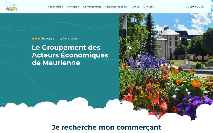 Екранна снимка на commercants-maurienne.fr