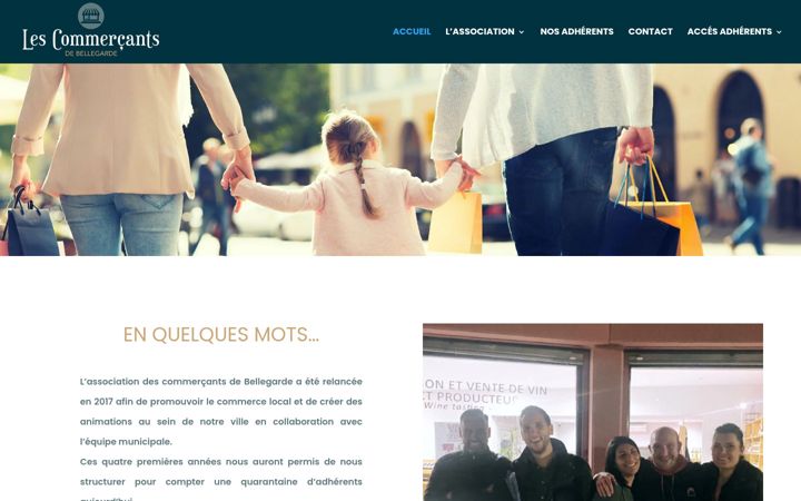 Екранна снимка на commercantsdebellegarde.fr