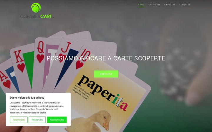 Capture d'écran de commercart.it