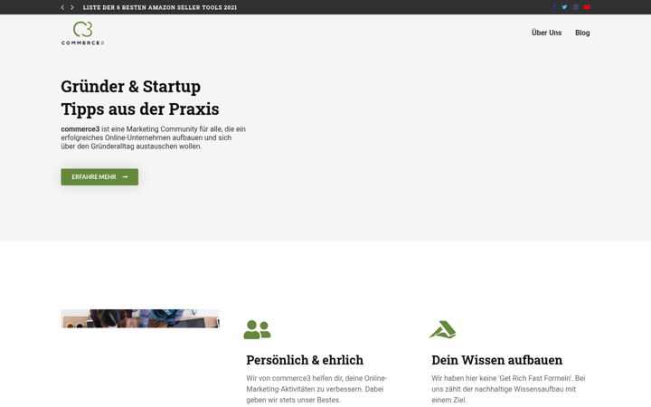 Screenshot of commerce3.de