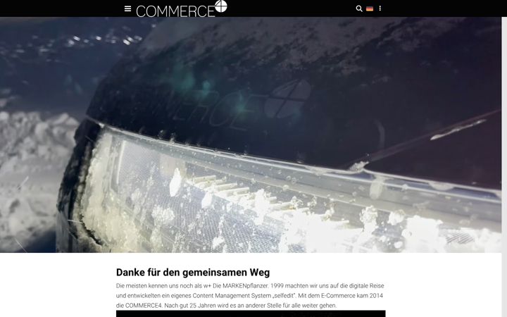 Screenshot of commerce4.de