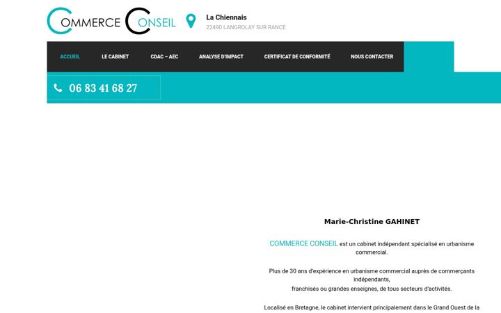 Екранна снимка на commerceconseil.fr