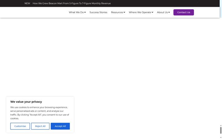Screenshot of commerceplus.asia