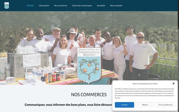 Screenshot of commerces-bagnolet.fr