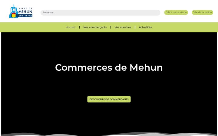 Екранна снимка на commerces-mehun.fr