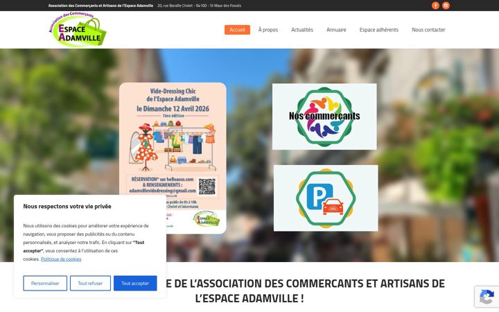 Screenshot of commerces-saint-maur.com