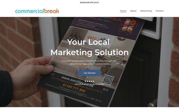 Screenshot of commercial-break.co.uk