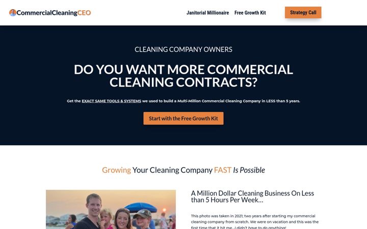 Screenshot of commercialcleaningceo.com