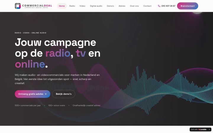 Screenshot of commercialdeal.nl