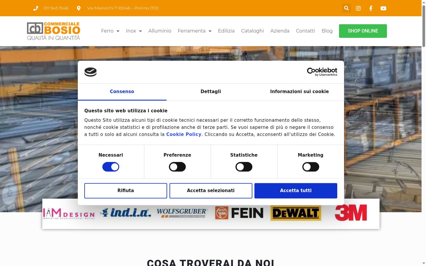 Képernyőkép a bármilyen interakció előtt megjelenő hozzájárulási bannerről