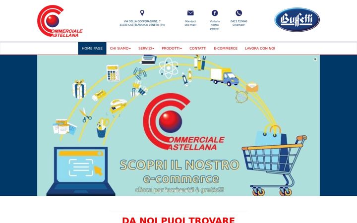 Screenshot of commercialecastellana.com