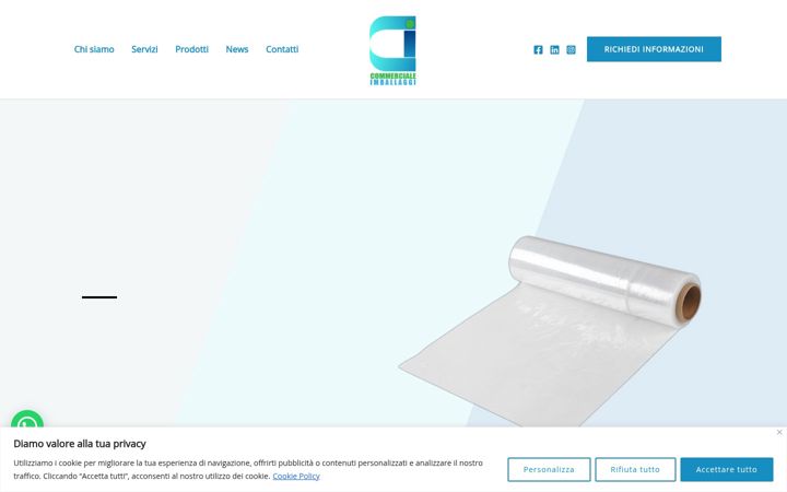 Screenshot of commercialeimballaggi.it