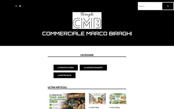 Capture d'écran de commercialemarcobiraghi.com