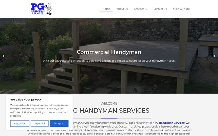 Screenshot of commercialhandymancornwall.co.uk