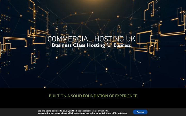 Screenshot of commercialhosting.co.uk