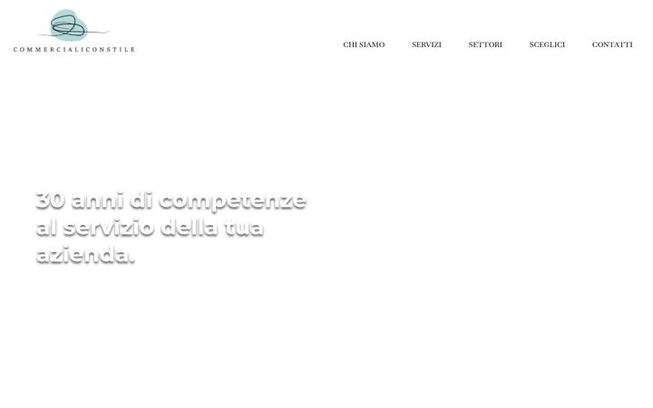 Screenshot of commercialiconstile.it