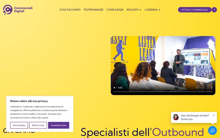 Screenshot of commercialidigitali.com