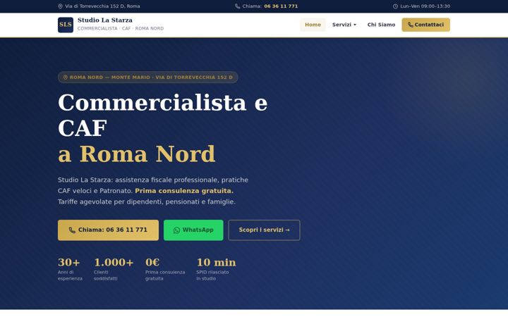 Screenshot of commercialista-caf-romanord.it