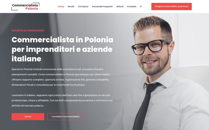 Snímek obrazovky commercialista-polonia.pl