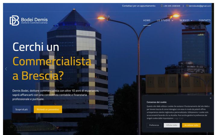 Screenshot of commercialistabodei.it