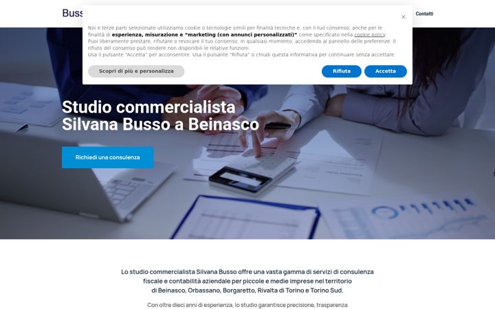 Screenshot of commercialistabusso.it