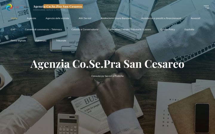 Екранна снимка на commercialistacafcosepra.it