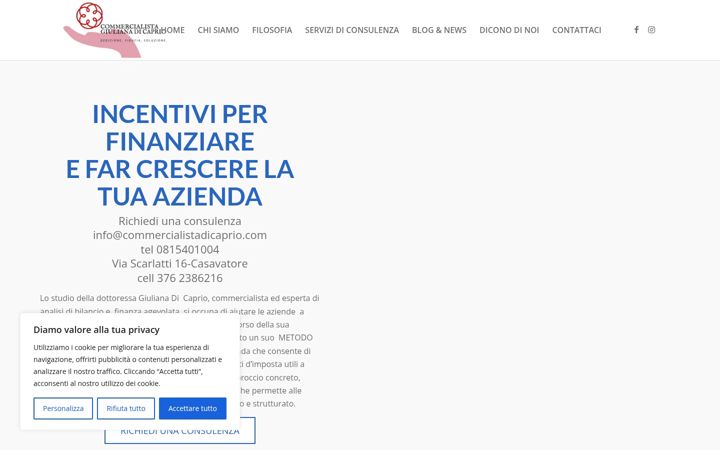 Screenshot of commercialistadicaprio.it