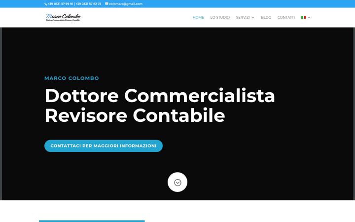 Screenshot of commercialistalegnano.it
