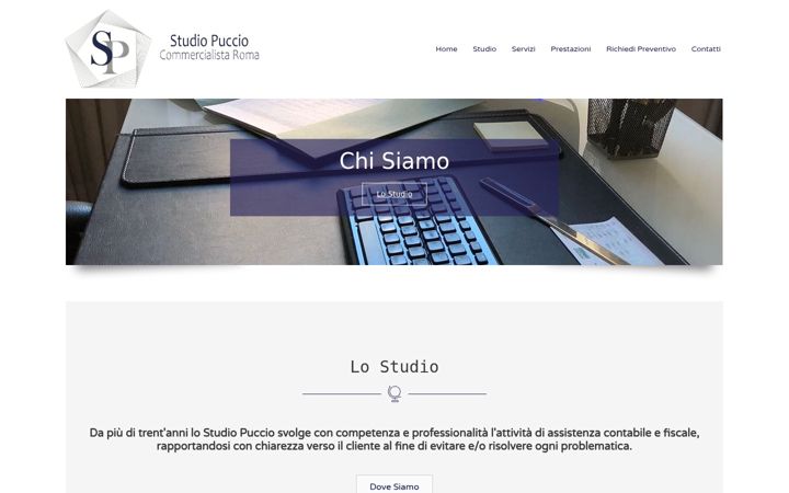 Screenshot of commercialistapuccio.it