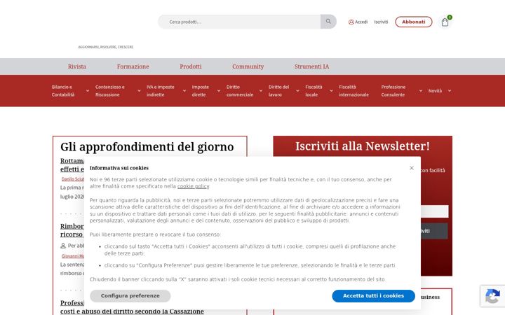 Screenshot of commercialistatelematico.com