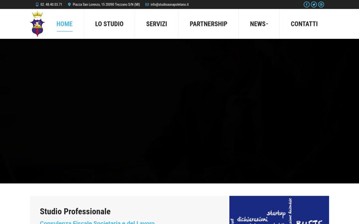 Screenshot of commercialistatrezzano.it