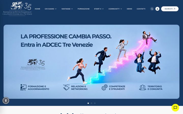 Snímek obrazovky commercialistideltriveneto.org