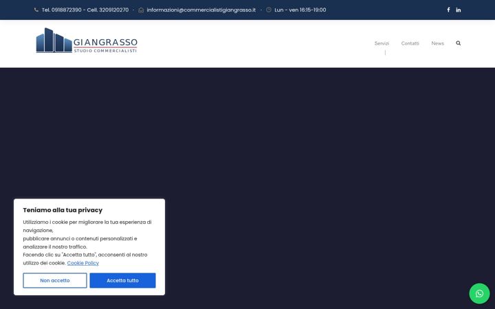 Screenshot of commercialistigiangrasso.it