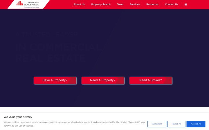 Screenshot of commercialkentucky.com