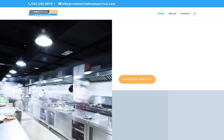 Screenshot of commercialovenservice.com