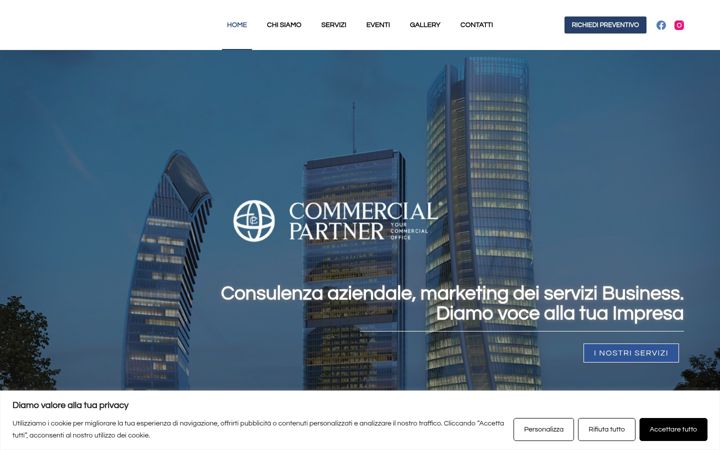 Skärmbild av commercialpartner.it