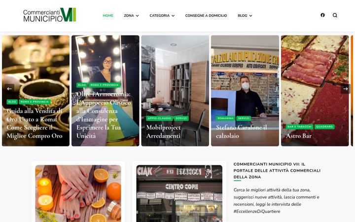 Skärmbild av commerciantimunicipiovii.it