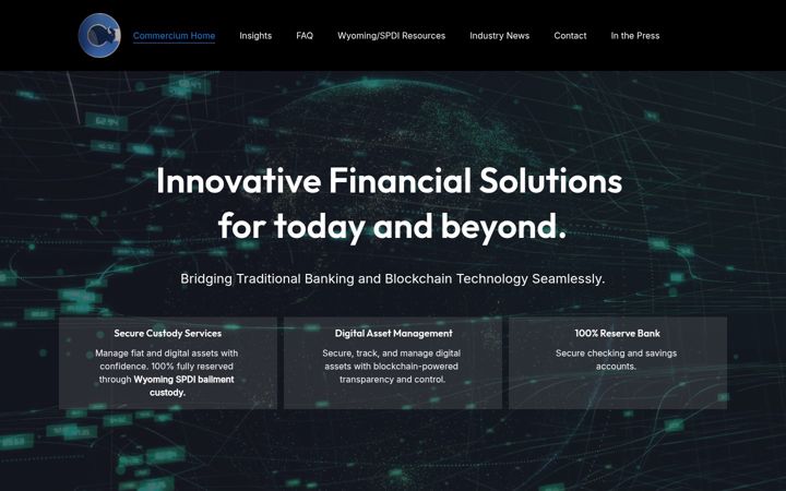 Screenshot of commercium.com