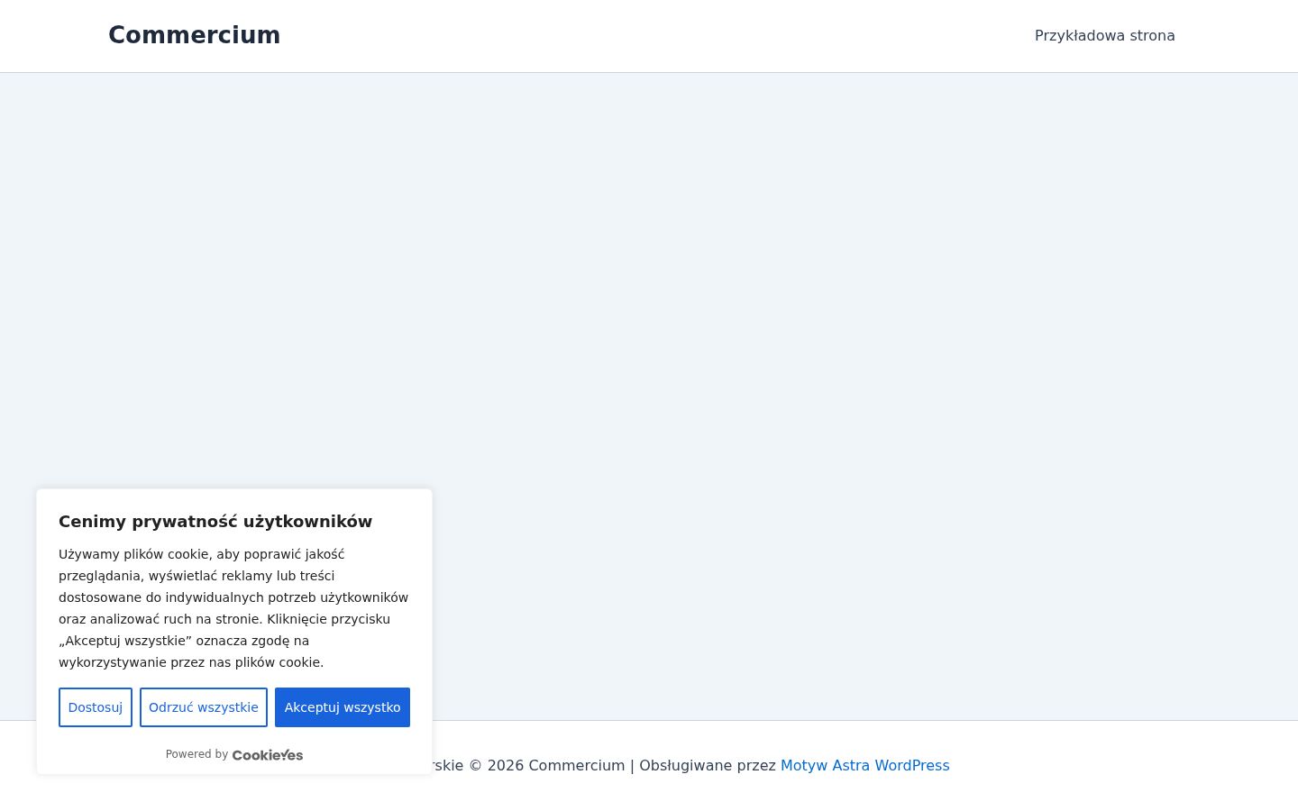 Snímek obrazovky baneru souhlasu zobrazeného před jakoukoli interakcí