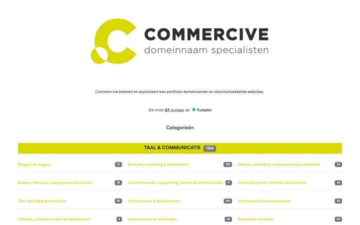 Screenshot of commercive.nl