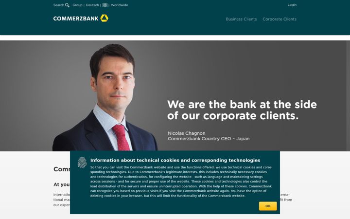Ekrano kopija commerzbank.jp