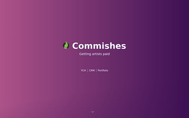 Captură de ecran a commishes.com