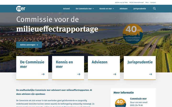 Ekrano kopija commissiemer.nl