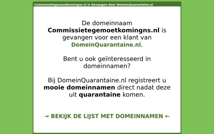 Screenshot of commissietegemoetkomingns.nl