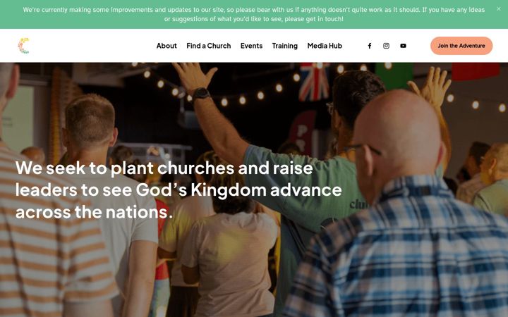 Screenshot of commission.global