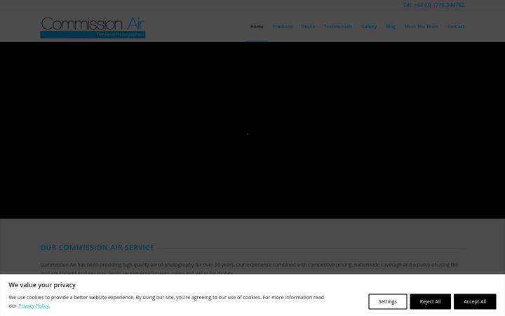 Screenshot of commissionair.co.uk