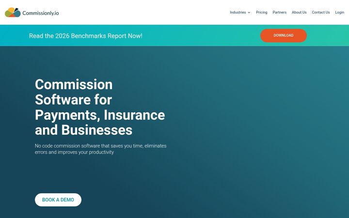 Екранна снимка на commissionly.io