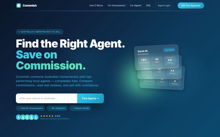 Screenshot of commissiontracker.pro