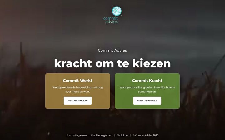 Screenshot of commitadvies.nl