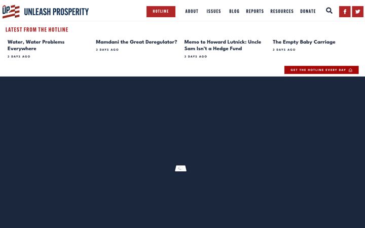 Screenshot of committeetounleashprosperity.com